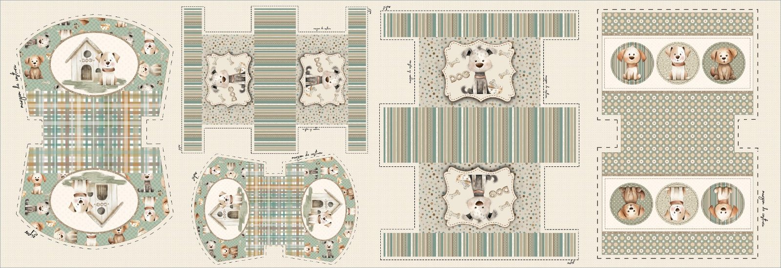 Bavlněná metráž DOG 009 + doplňková látka