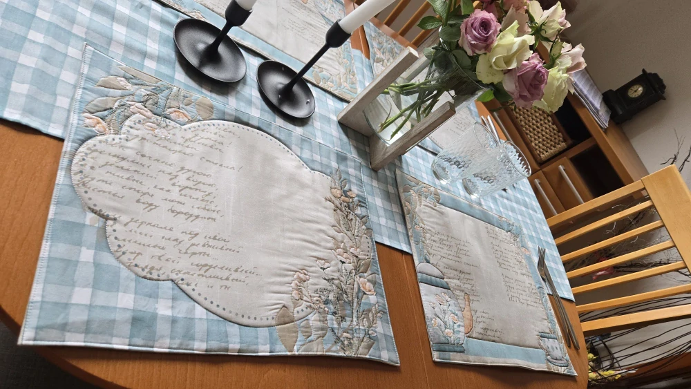 Bavlněný panel MES 003 + doplňková látka